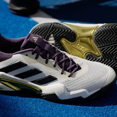 Adidas Barricade 13 Sneakers Core White/Core Black/Aurora Plum JR1499 3