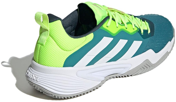 adidas Barricade 潮流舒適 防滑耐磨 低筒 網球鞋 男款 綠黃 Shop adidas Barricade 潮流舒適 防滑耐磨 低筒 網球鞋 男款 綠黃