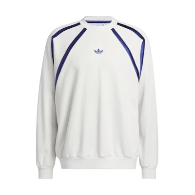 adidas Basketball Colorblock Crewneck Sweatshirt Gray - Unisex Retro Style IR6385