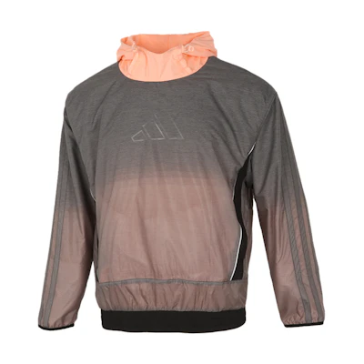 adidas Basketball Colorblock Logo Hoodie Jacket - Gray GK8415