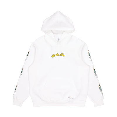 adidas Basketball Graphic Loose Fit Hoodie White GT0251
