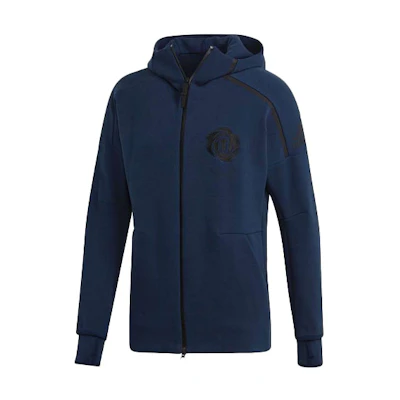 adidas Basketball Hoodie Jacket Men’s Collegiate Navy Blue DY3235