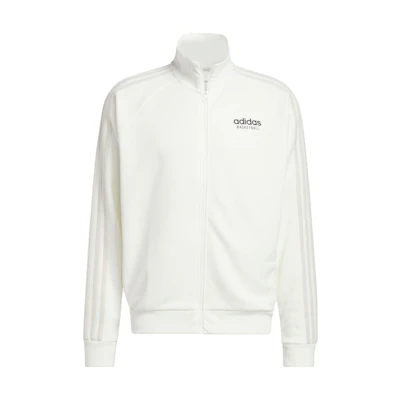 adidas Basketball Select Logo Print Retro Jacket White IC2412