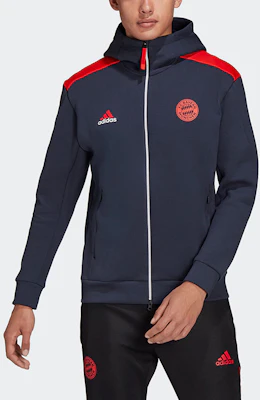 adidas Bayern Munich Football Training Hoodie Jacket Navy Blue GT7084 Lookbook adidas Bayern Munich Football Training Hoodie Jacket Navy Blue GT7084