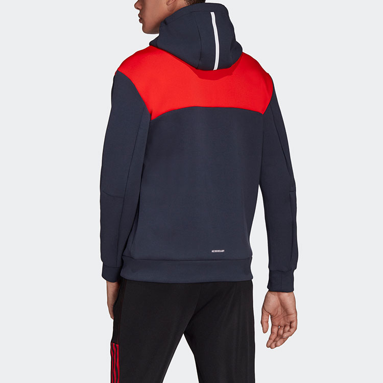 adidas Bayern Munich Football Training Hoodie Jacket Navy Blue GT7084 圖 4