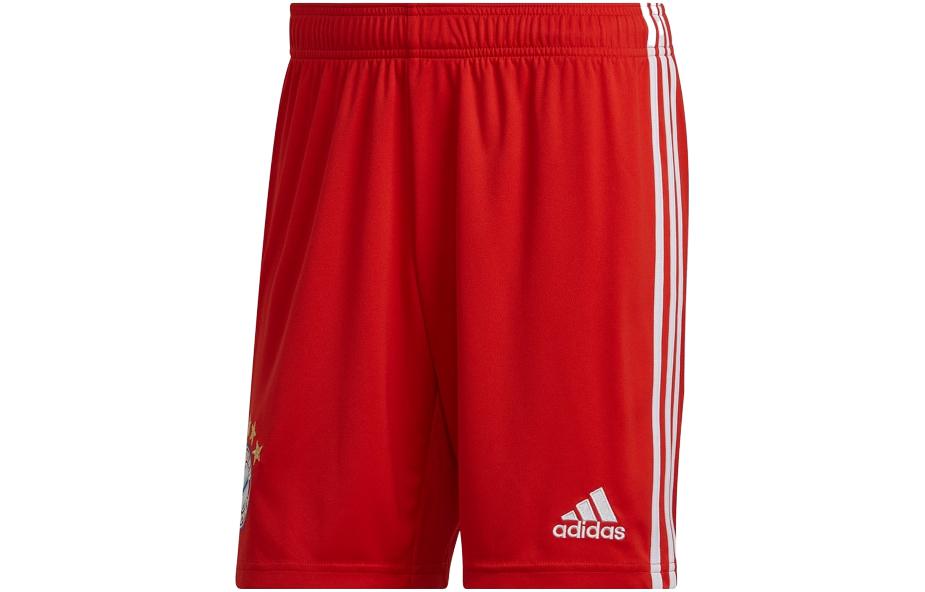 adidas Bayern Munich Mid-Rise Slim Fit Soccer Pants Men Red H39901