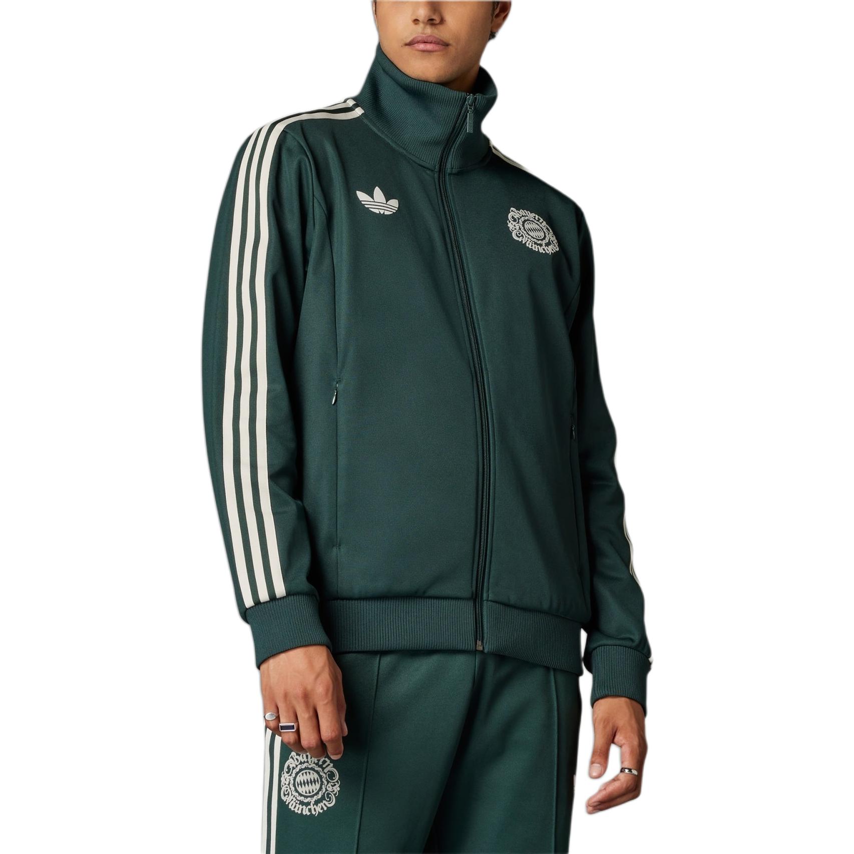 adidas Bayern Munich Retro Track Jacket Shadow Green () IT4130 圖 6