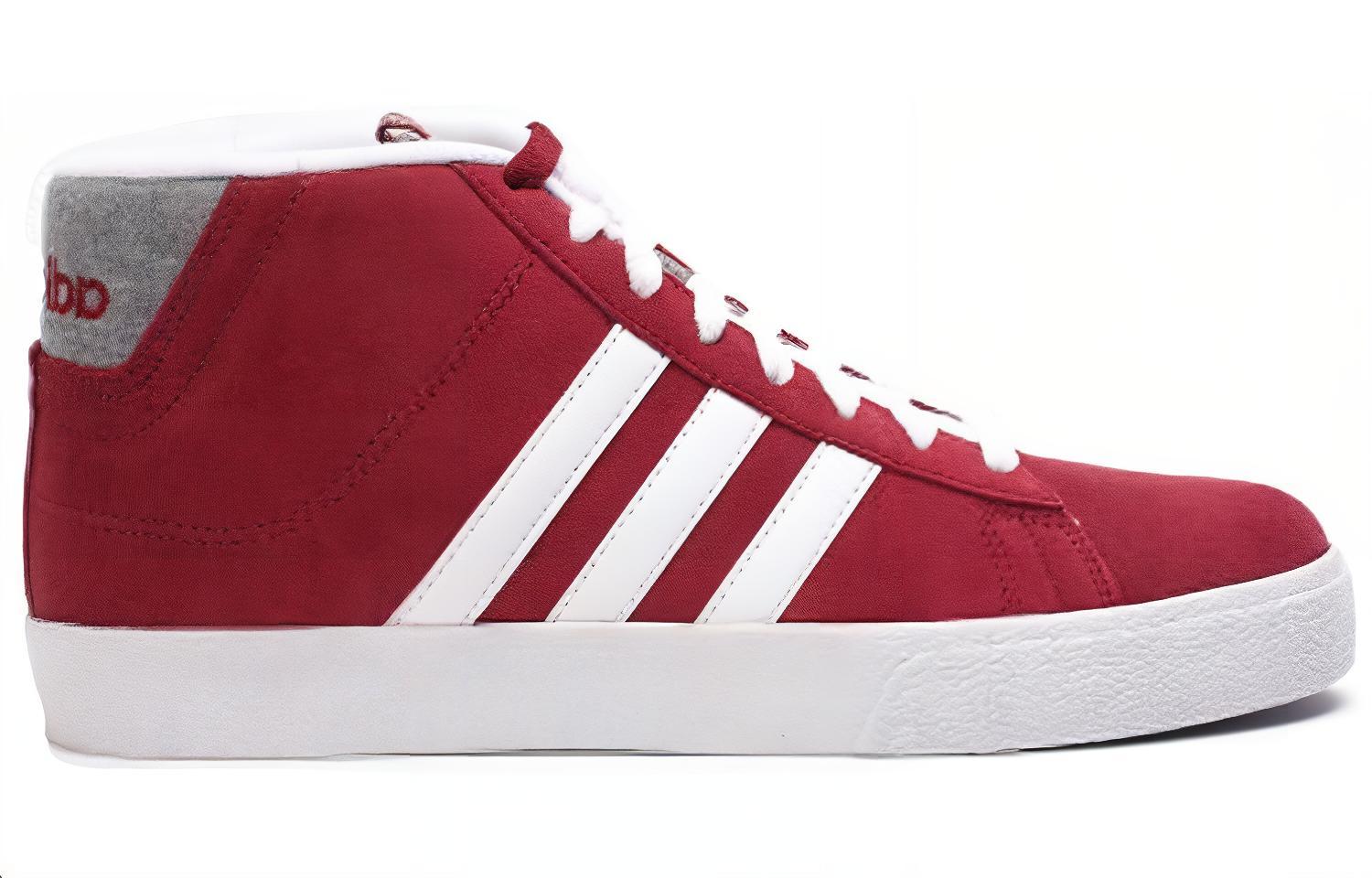 Order adidas 百搭休閒 輕鬆舒適 減震耐磨防滑 中幫 板鞋 男款 紅色