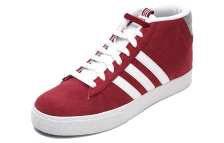 Lookbook adidas 百搭休閒 輕鬆舒適 減震耐磨防滑 中幫 板鞋 男款 紅色