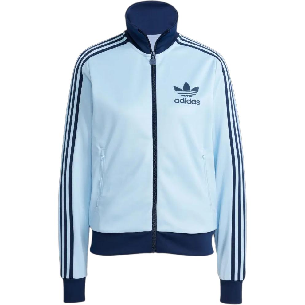 adidas Beckenbauer Track Top Light Blue Unisex Jacket with Logo & 3-Stripes Design JC5805