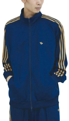adidas Beckenbauer Tracksuit Logo Zip Jacket Blue/Yellow Long Sleeve JD5268 Buy adidas Beckenbauer Tracksuit Logo Zip Jacket Blue/Yellow Long Sleeve JD5268
