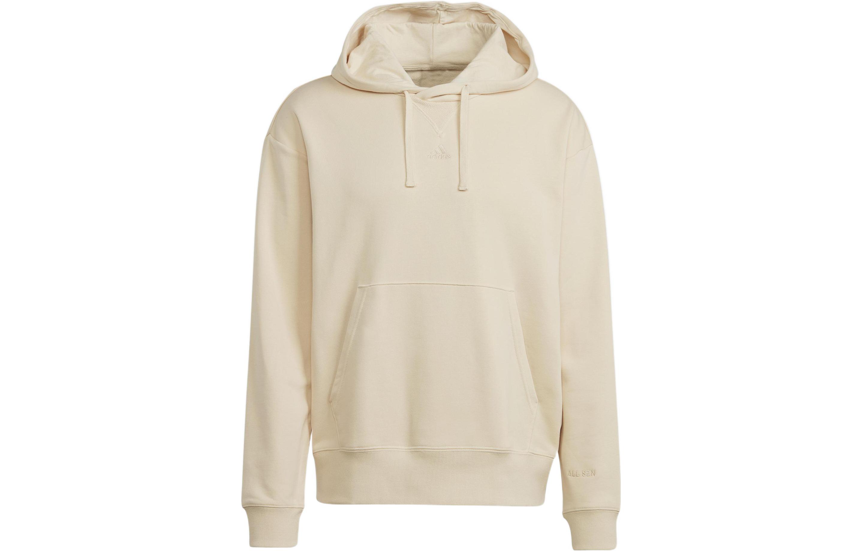 adidas Beige Hoodie with Letter Print Design C9768
