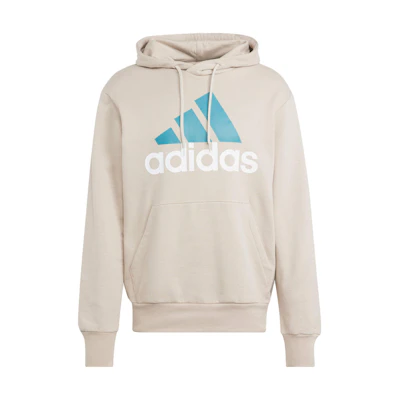 adidas Beige Letter Logo Printed Long-Sleeve Hoodie IJ8584