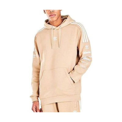 adidas Beige Logo Hoodie HF6337