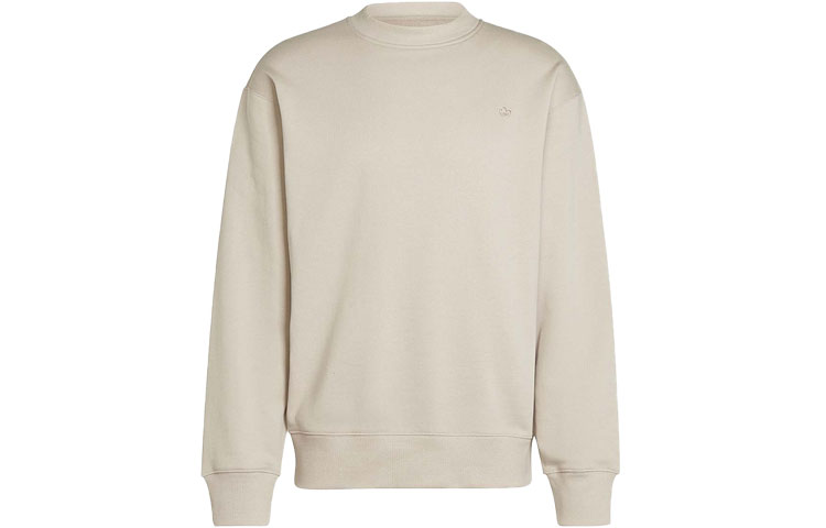 adidas Beige Loose Fit Casual Pullover Sweatshirt IR7920