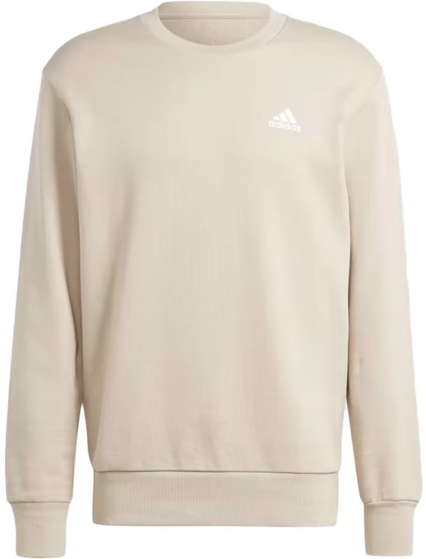 adidas-beige-pullover-long-sleeve-sweatshirt-with-letter-print-ij-6106