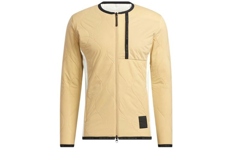adidas Beige Zip-Up Long Sleeve Jacket Casual Crewneck GT3306