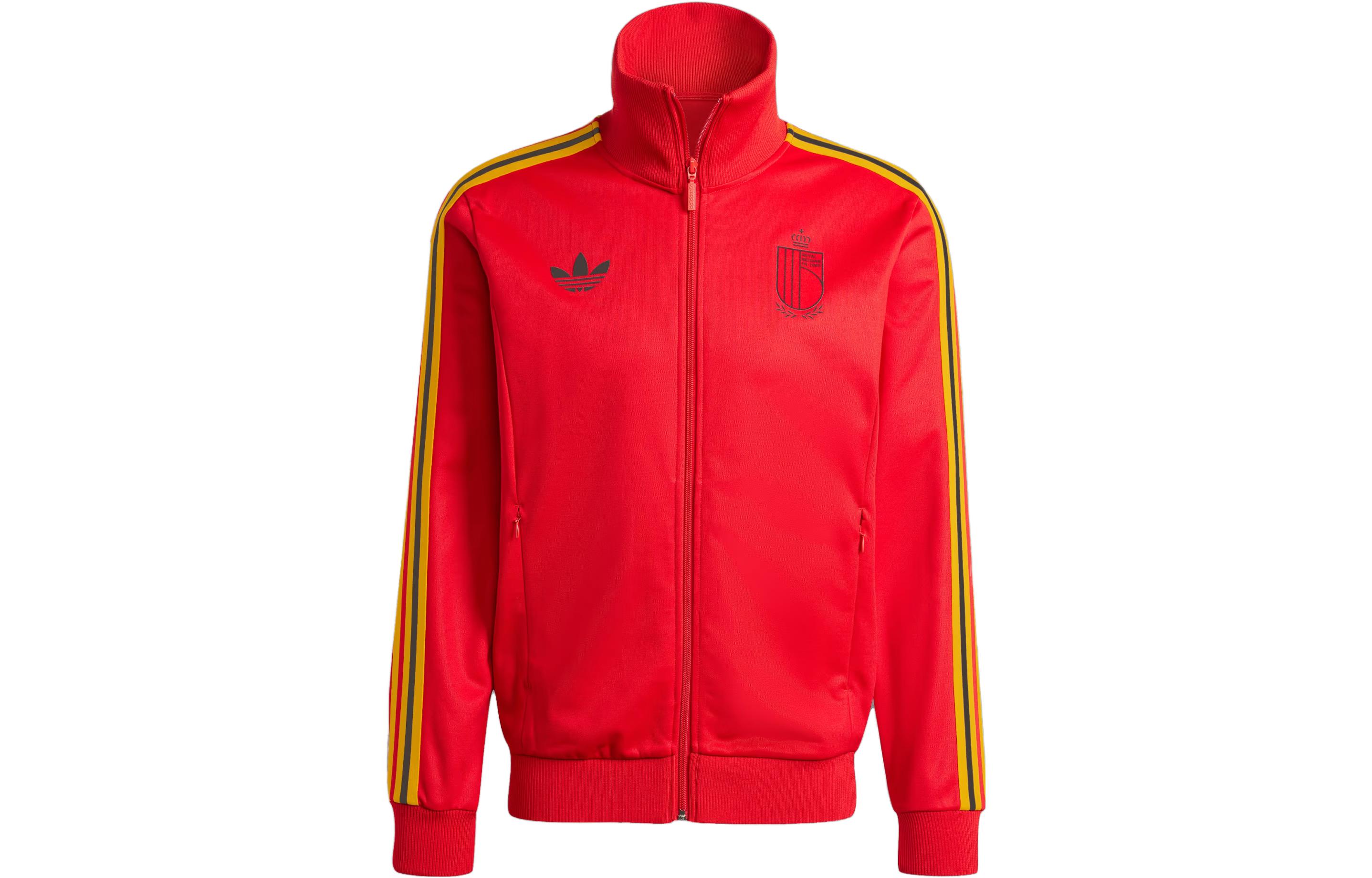 adidas Belgium Beckenbauer Track Top Red Three-Stripe Jacket IT7801