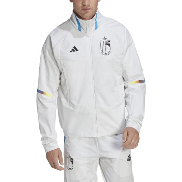 adidas Belgium National Team Striped Badge Zip-Up Jacket - White IC1567 圖 3
