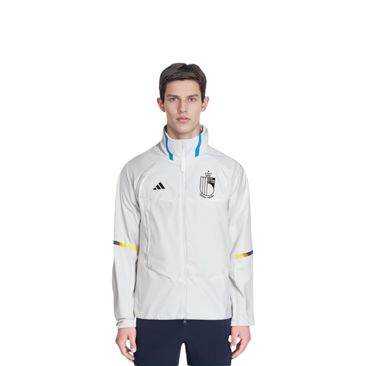 adidas Belgium National Team Striped Badge Zip-Up Jacket - White IC1567 圖 6