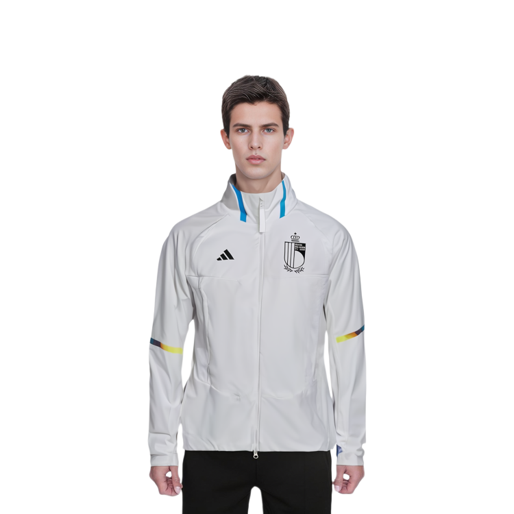 adidas Belgium National Team Striped Badge Zip-Up Jacket - White IC1567 圖 7