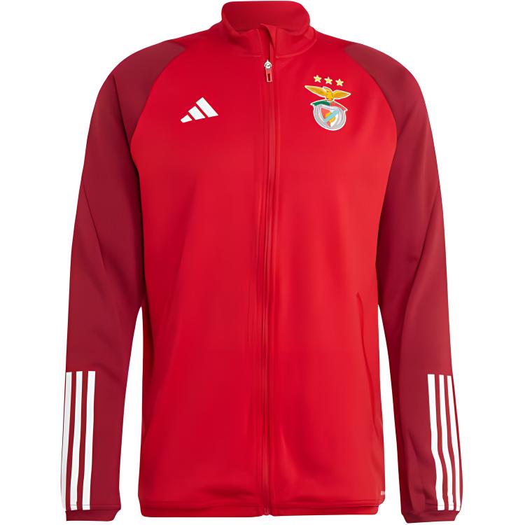 adidas Benfica Tiro 23 Red Training Jacket Full-Zip Track Top IQ9965