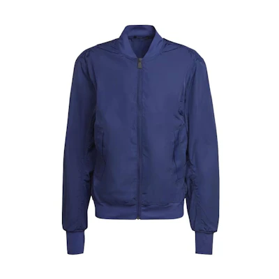 adidas Best Of Training Bomber Jacket Loose Fit Zip-Up Blue HG3111
