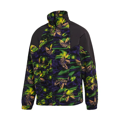 adidas BG TF Print TT Retro Track Jacket Long Sleeve Black GE0799