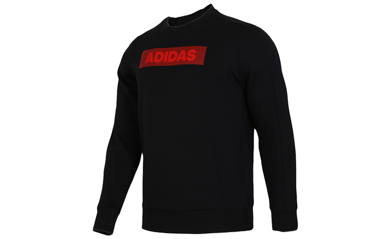 adidas Big Letter Pullover Sweatshirt Black EH3782