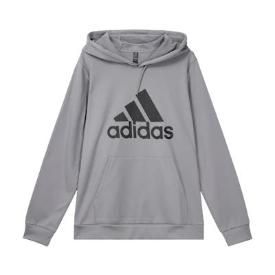 adidas Big Logo Basketball Hoodie Pullover Gray GH6662