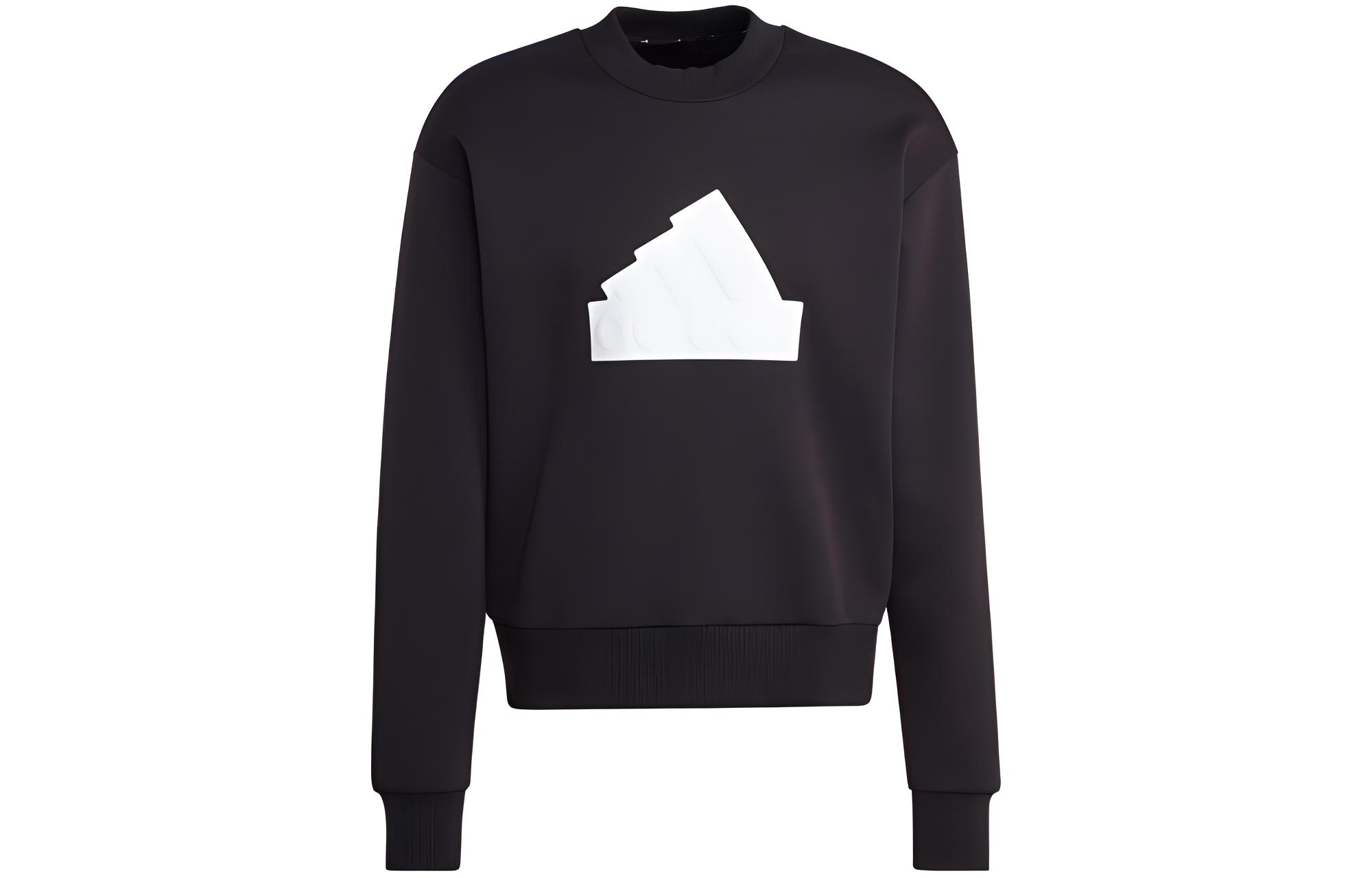 adidas Big Logo Crewneck Pullover Sweatshirt Japan Edition Black IC3740-JAPAN