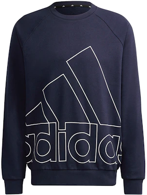 adidas Big Logo Crewneck Sweatshirt Biru Navy Baju Santai Sukan HB5086 Buy adidas Big Logo Crewneck Sweatshirt Biru Navy Baju Santai Sukan HB5086