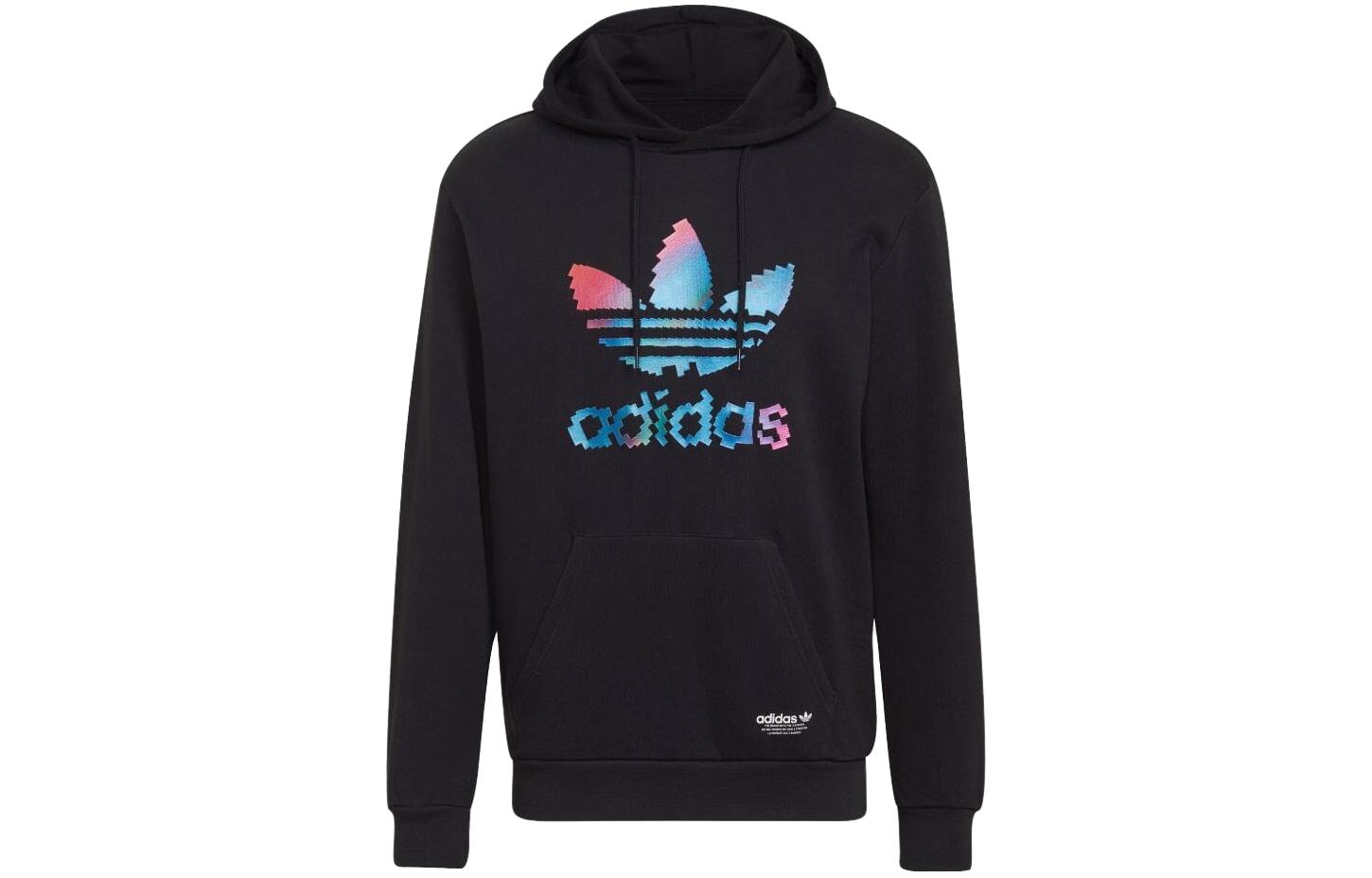 adidas Big Logo Print Hoodie Japan Edition Black HC7112-JAPAN
