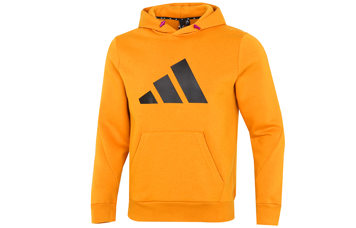 adidas Big Logo Pullover Hoodie - Orange H46511