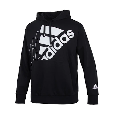 adidas Big Logo Pullover Hoodie Black GS8747