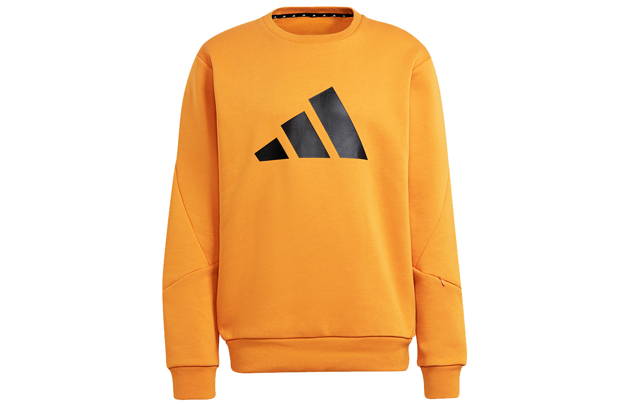 adidas Big Logo Winter Crewneck Sweatshirt Orange H46508
