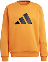 adidas Big Logo Winter Crewneck Sweatshirt Orange H46508