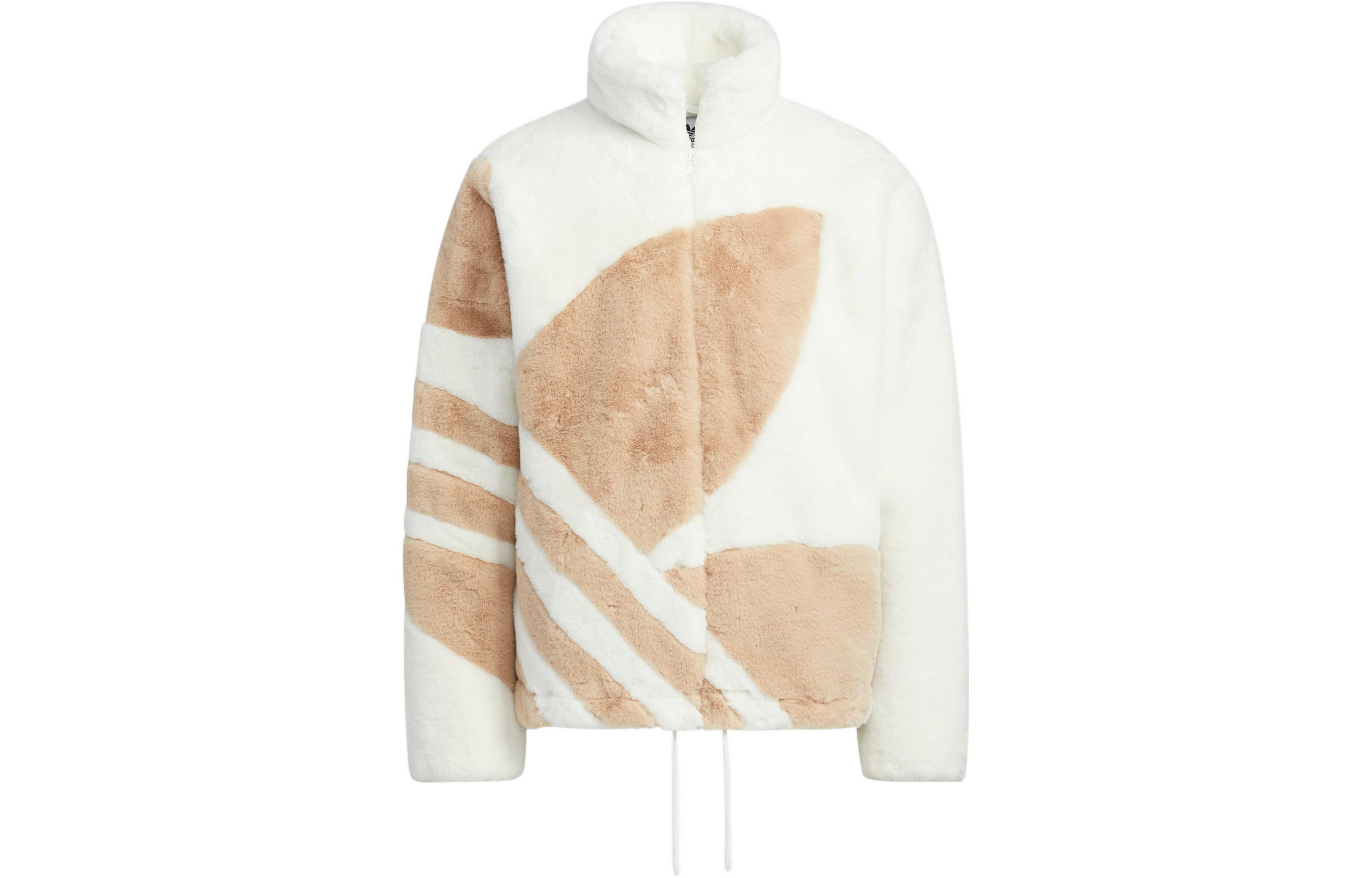 adidas Big Logo Zip-Up Track Jacket Unisex Grey White HR3485-JAPAN