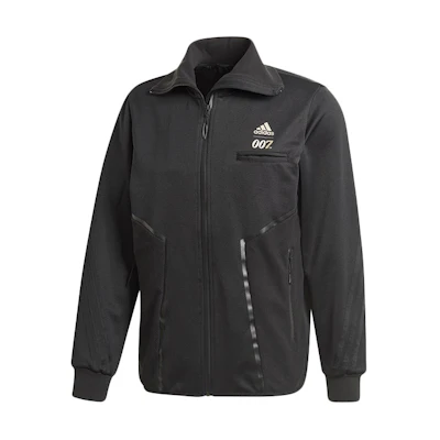 adidas Black Casual Long-Sleeve Polo Collar Jacket GN6810