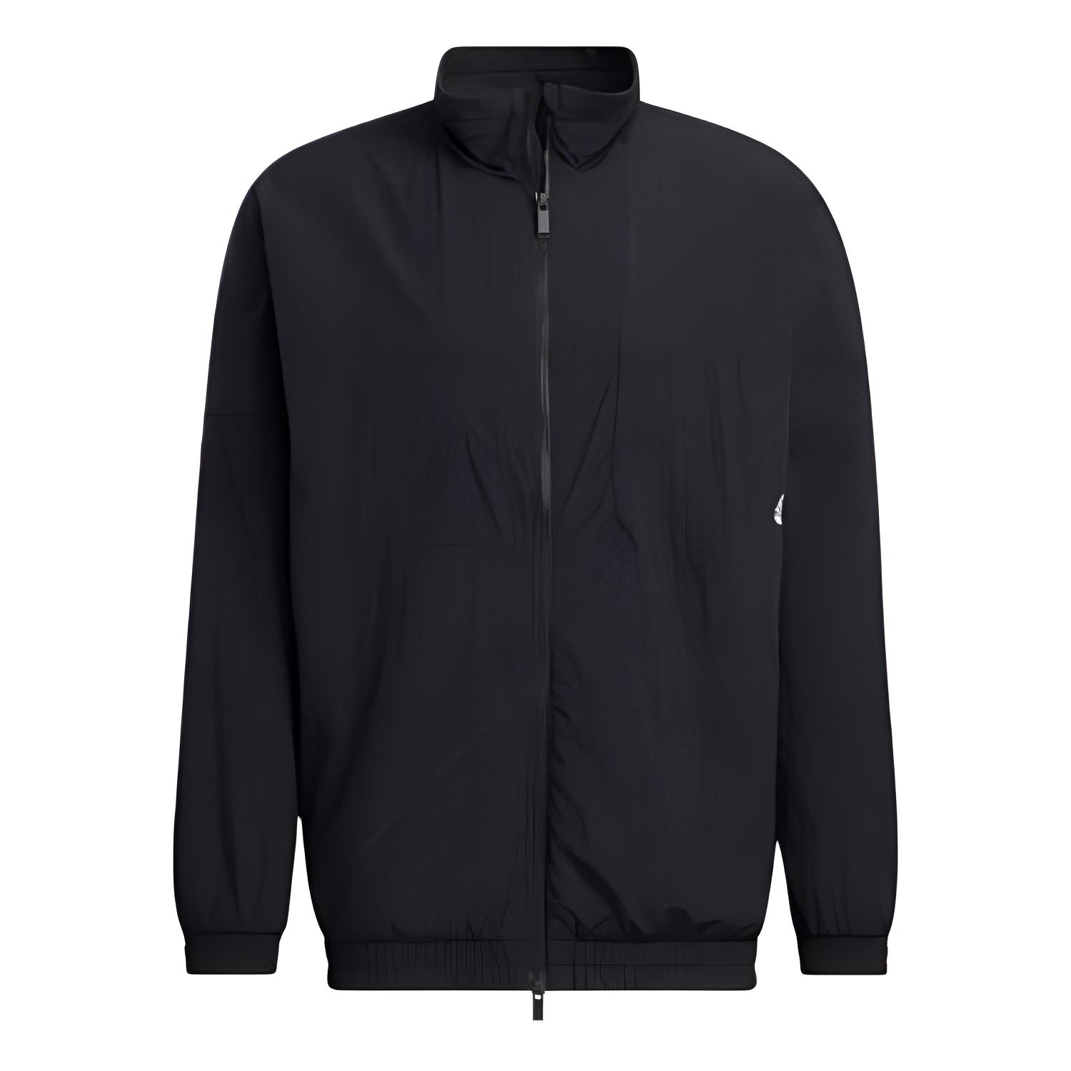 adidas Black Casual Sports Zip Jacket with Stand Collar S1455
