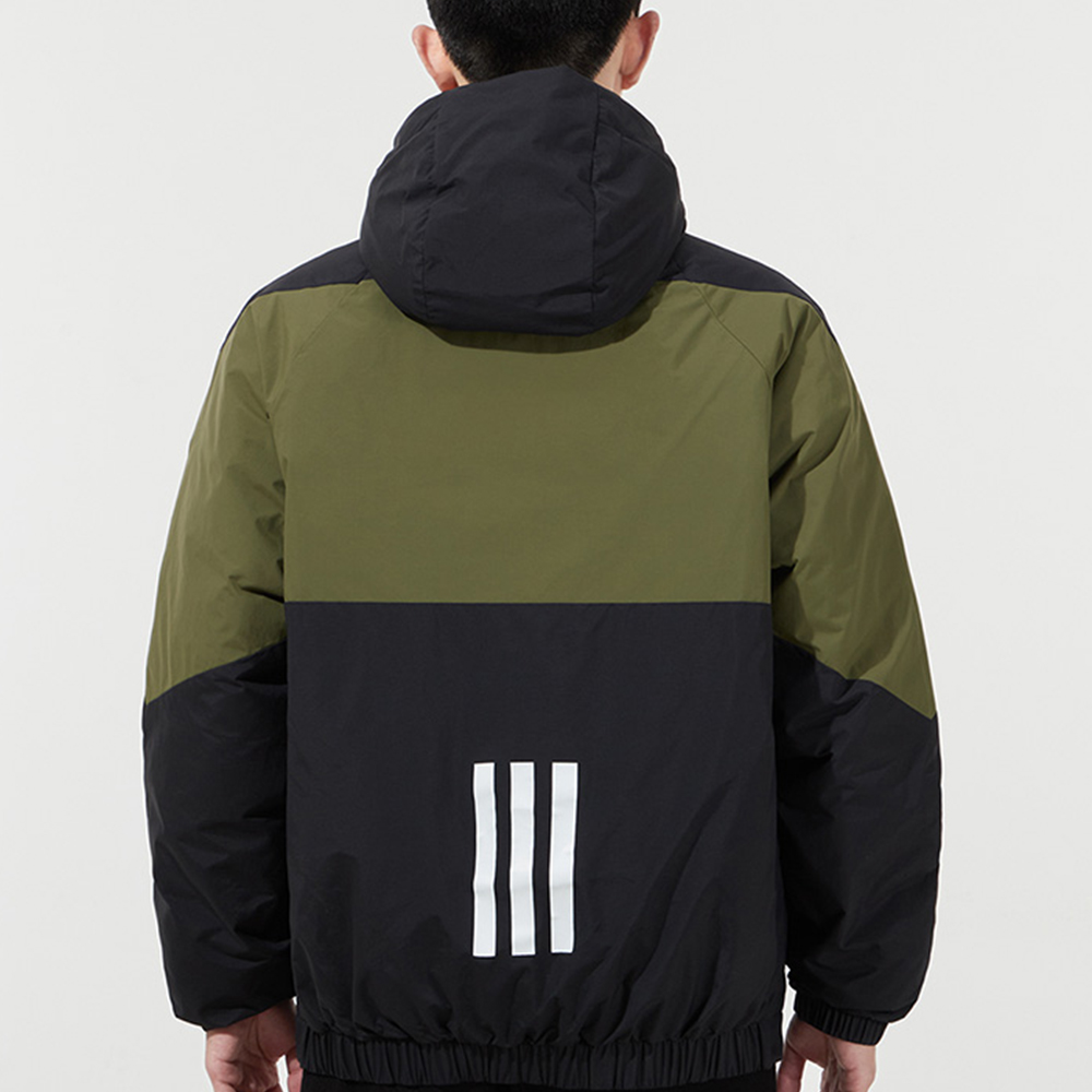 adidas Black Color-Block Winter Puffer Jacket with Hood GT6588 圖 4