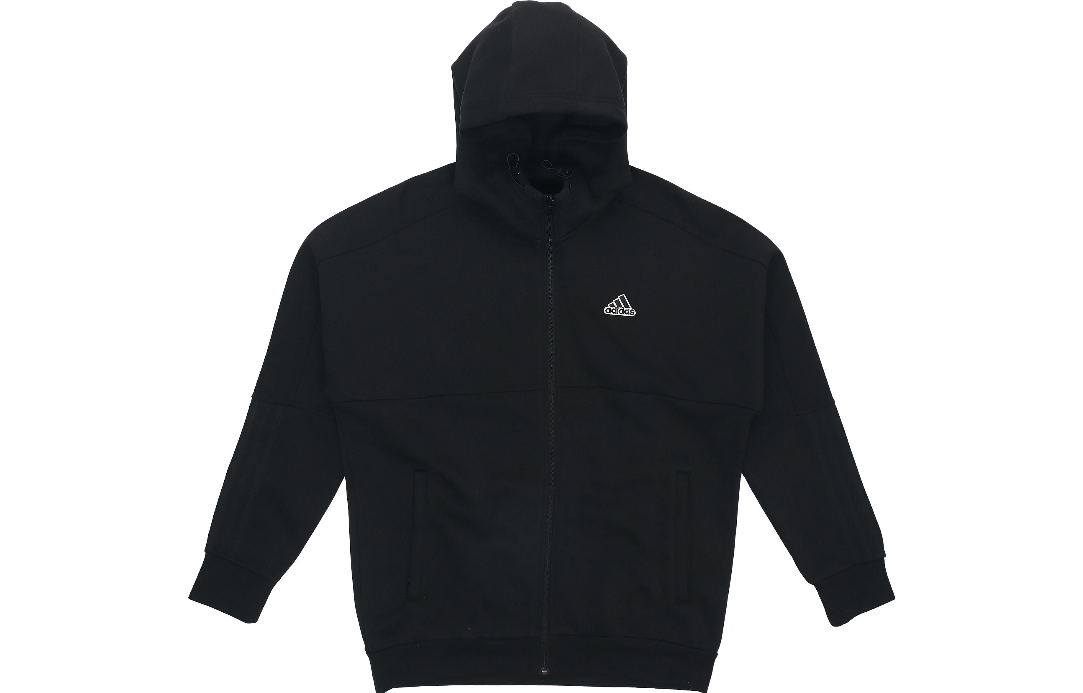 adidas Black Colorblock Full-Zip Hooded Jacket HG1835