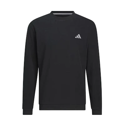 adidas Black Crewneck Long Sleeve Sweatshirt with Solid Badge Print HZ8146
