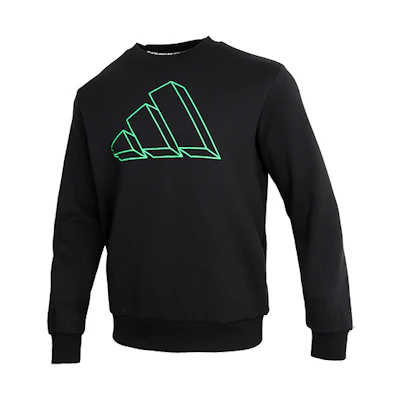adidas Black Crewneck Pullover Sweatshirt Casual Wear GQ6200