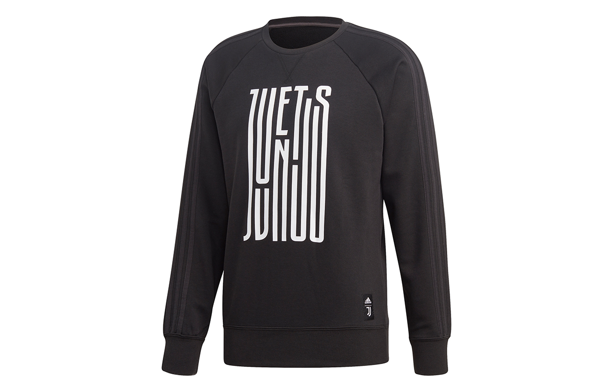 adidas Black Crewneck Pullover Sweatshirt Football Style FR4218
