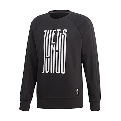 adidas Black Crewneck Pullover Sweatshirt Football Style FR4218