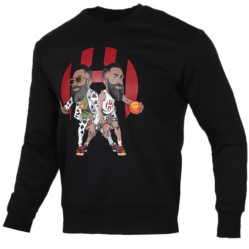 adidas Black Crewneck Sweatshirt with Character Print Design FK6470