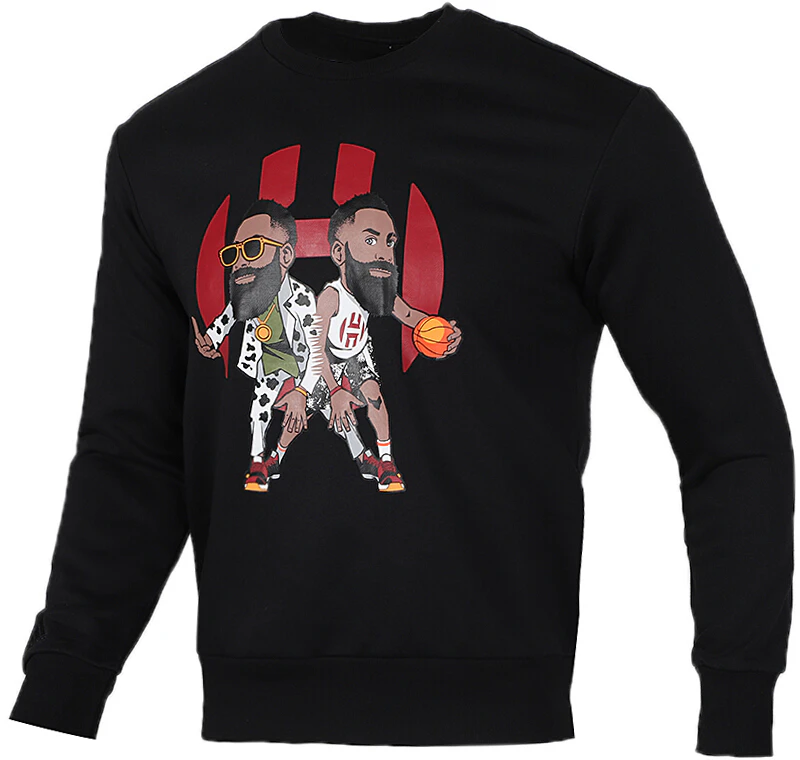 adidas-black-crewneck-sweatshirt-with-character-print-design-fk-6470