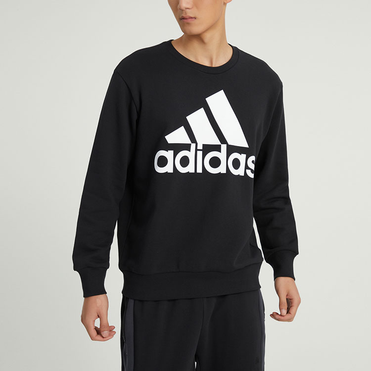 Purchase adidas Baju Sejuk Hitam Crewneck Logo Sulaman - Saiz Besar IC9324