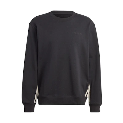 adidas Black Crewneck Sweatshirt with Monochrome Letter Print IC8394